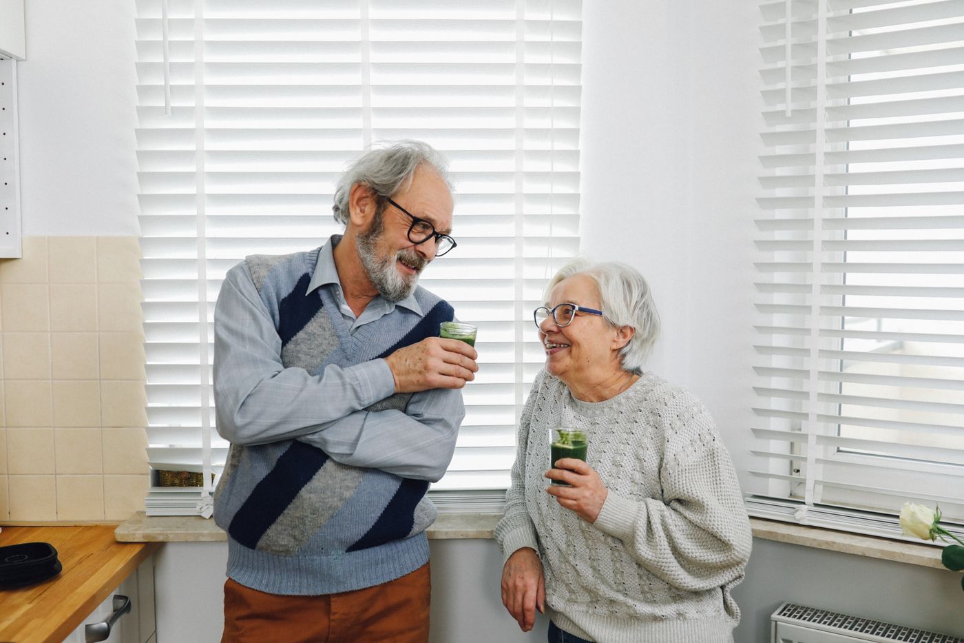 Happy retired couple
